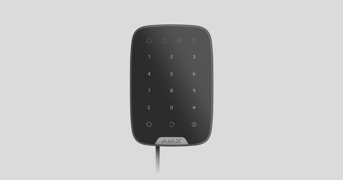 AJAX KeyPad Fibra cena – 99,00 € + PDV